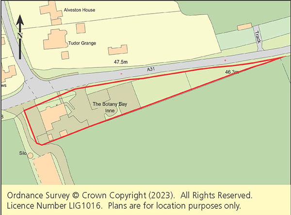 Lot: 120 - FREEHOLD PUBLIC HOUSE - Plan showing location